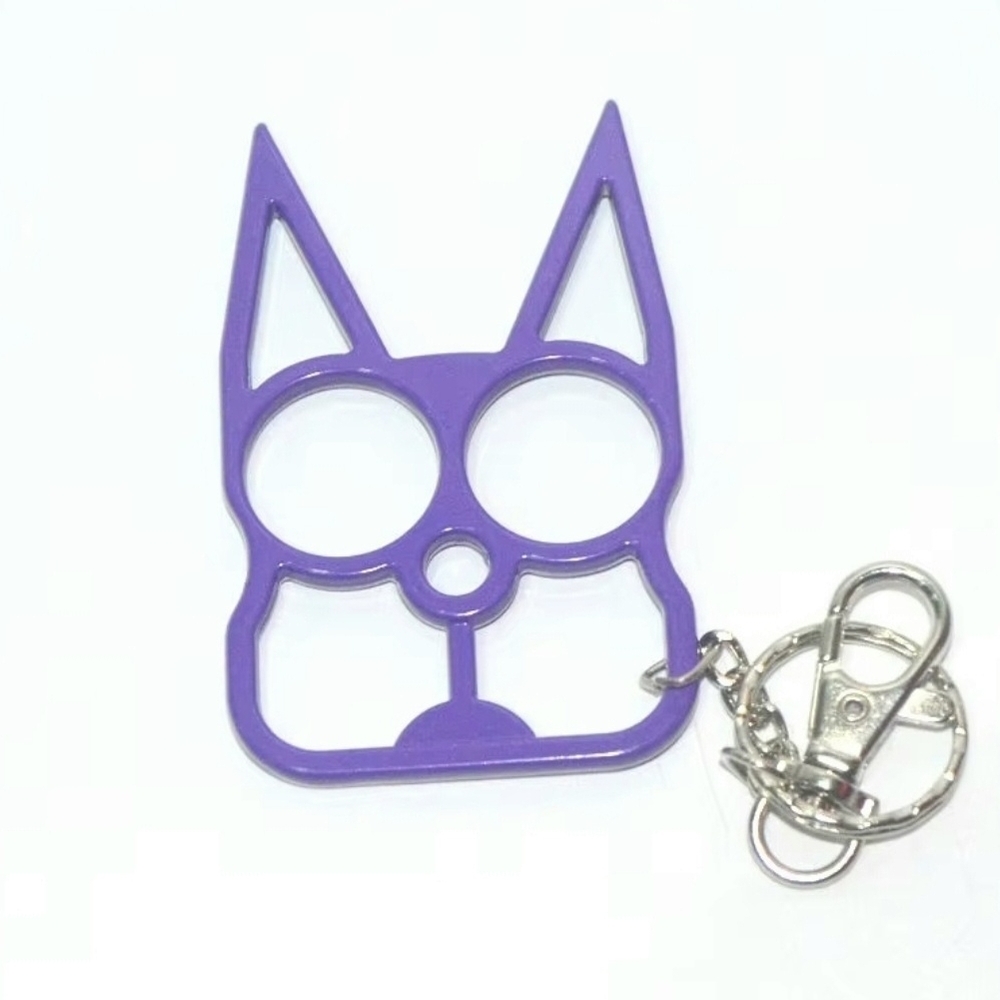 Purple Kitty Cat Ear Self Defense Keychain Bottle Opener🔑🐱